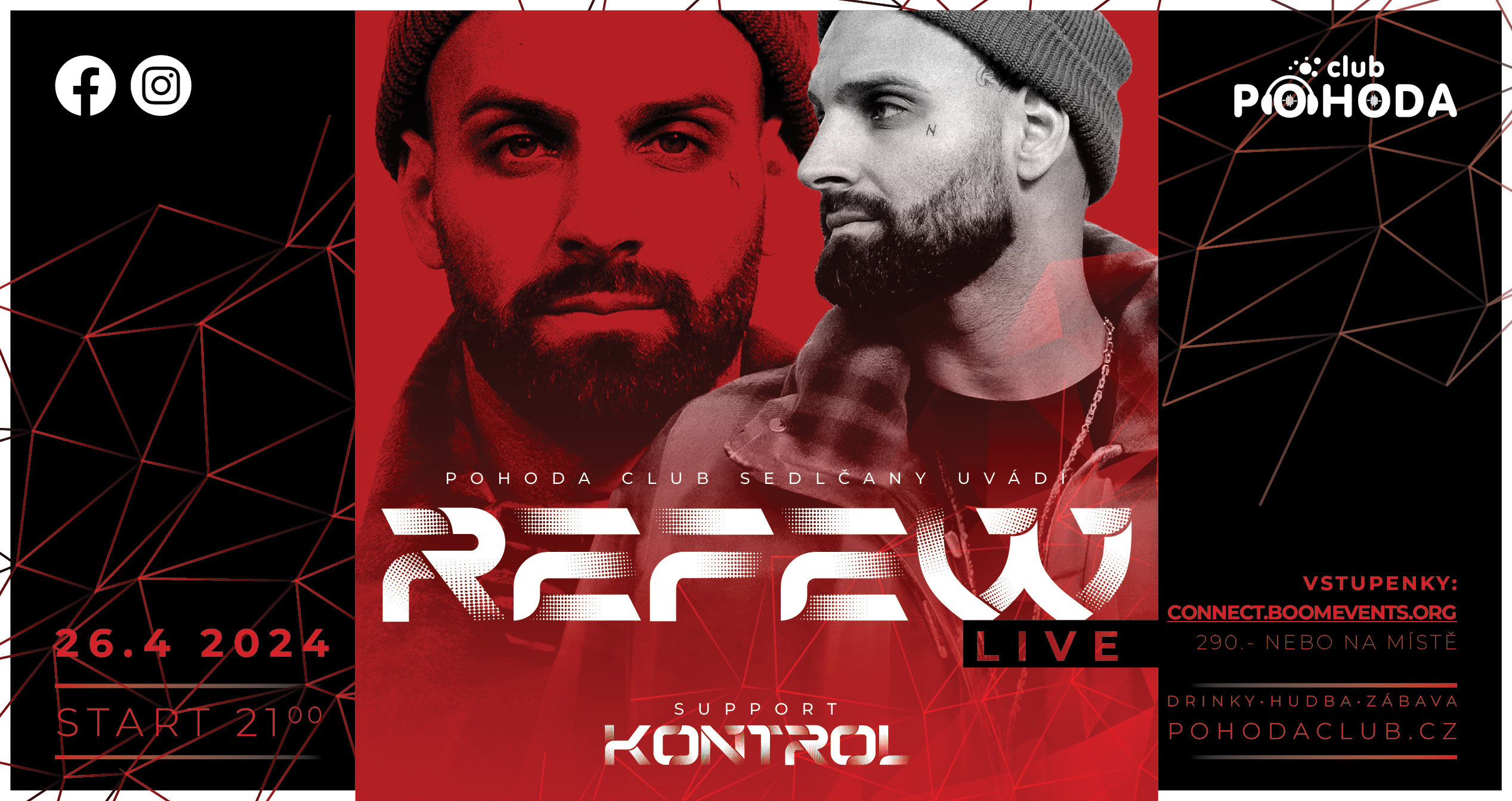 Pohoda_Club_REFEW_live2024_banner_FB_duben + kontrol